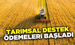 Tarımsal destek ödemeleri başladı