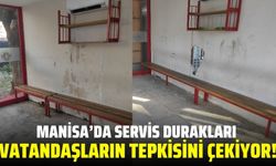 Turgutlu'da servis durakları içler acısı durumda!