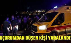 Uçurumdan düşen kişi yaralandı