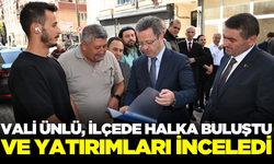 Vali Ünlü, yatırımları yerinde inceledi