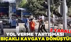 Yol verme kavgasında kan aktı: 2 yaralı