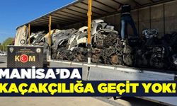 Manisa'da kaçakçılık operasyonu: 152 adet motor ve şanzıman ele geçirildi