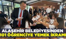 Alaşehir'de 101 öğrenciye özel yemek ikramı!