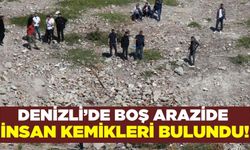 Denizli'de boş arazide insan kemikleri bulundu