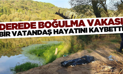 Derede yüzmek isterken boğulup can verdi