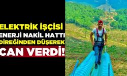 Direkten düşen elektrik işçisi feci şekilde can verdi!