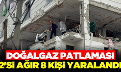 Doğalgaz patlamasında 8 kişi yaralandı