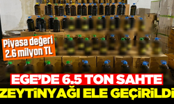 Ege'de 6 bin 500 litre sahte zeytinyağı ele geçirildi