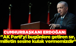 Erdoğan, Ak Parti'nin sürekli başarılı olmasının sırrını verdi