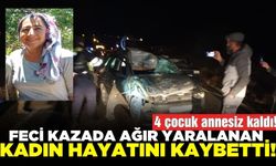 Feci kazada ağır yaralanan kadın öldü