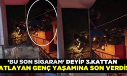 Genç adam, 3. kattan atlayarak yaşamına son verdi!