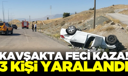 Kavşakta korkutan kaza! 3 yaralı