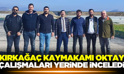 Kaymakam Oktay Çalışmaları Yerinde İnceledi