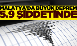 Malatya'da büyük deprem 5.9 şiddetinde