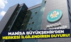 Manisa Büyükşehir'den önemli duyuru!