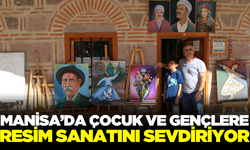 Manisa'da açtığı kurslarla çocuk ve gençlere sanat sevgisi aşılıyor