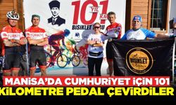 Manisa'da 101. yıla özel bisiklet turu düzenlendi