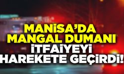 Manisa'da mangal dumanı itfaiyeyi harekete geçirdi