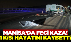 Manisa'da otomobilin çarptığı yaya hayatını kaybetti