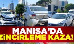 Yunusemre'de zincirleme kaza! 3 yaralı