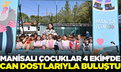 Manisalı çocuklar Hayvanları Koruma Günü'nde can dostlarıyla buluştu