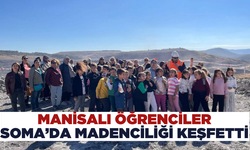 Manisalı minik öğrenciler Soma'da kömür madenciliğini yerinde inceledi!