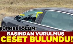 Otomobilde başından vurulmuş erkek cesedi bulundu