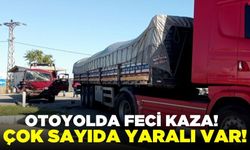 Panelvan, tıra arkadan çarptı: 12 yaralı