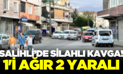 Salihli'de silahlı kavga! 1'i ağır 2 yaralı