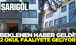 Sarıgöl'de 2 okul 15 Kasımda eğitim öğretime başlayacak