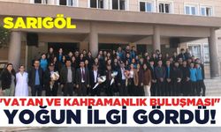 Sarıgöl'de gaziler ile öğrenciler bir arada!