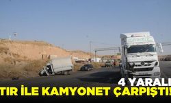 Tır ile kamyonet çarpıştı: 4 yaralı