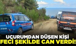 Uçurumdan düşen kişi hayatını kaybetti!