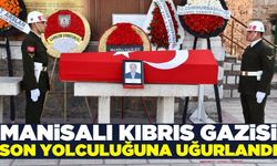 Manisalı Kıbrıs Gazisi Mesut Çelikbilek, son yolculuğuna uğurlandı