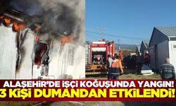 Alaşehir'de çıkan yangında 3 kişi dumandan etkilendi!