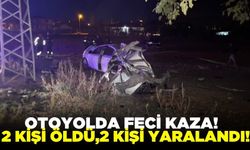 Alkollü sürücünün kullandığı otomobil ağaca saplandı: 2 ölü 2 yaralı