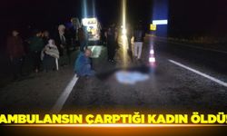 Ambulansın çarptığı kadın hayatını kaybetti