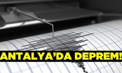 Antalya'da 4.8 büyüklüğünde deprem!