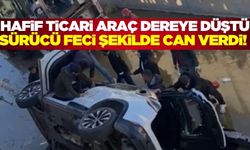 Batman'da hafif ticari araç dereye düştü: 1 ölü