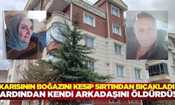 Bir kişi, eşini ve kendi arkadaşını bıçaklayarak öldürdü