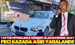 Antalya'da yolun karşısına geçmeye çalışırken otomobil çarpıp metrelerce sürüklenerek ağır yaralandı