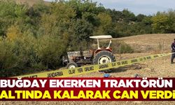 Traktörün altında kalan çiftçi feci şekilde can verdi