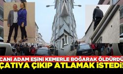 Cani koca karısını kemerle boğarak öldürdü!