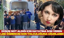 Düşük not aldığı için hayatına son veren 16 yaşındaki kız son yolculuğuna uğurlandı