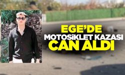 Ege'de kontrolden çıkan motosiklet refüje çarptı: 1 ölü