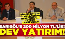 Ferdi Zeyrek’ten Sarıgöl’e 200 Milyon TL’lik Gölet Müjdesi!