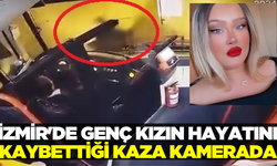 Genç kızın hayatını kaybettiği kaza kamerada