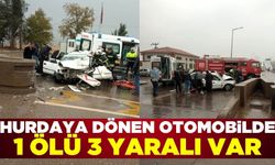 TAG Otoyolu Nurdağı gişelerinde otomobil bariyerlere çarptı! 1 ölü 3 yaralı