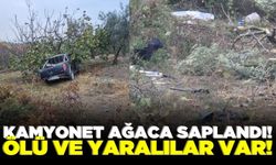 İşçileri taşıyan kamyonet kaza yaptı: 1 ölü 7 yaralı