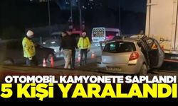 İzmir'de otomobil, kamyonete arkadan çarptı: 5 yaralı